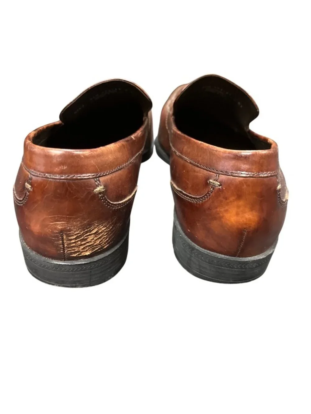 Cole Haan mens brown leather slip on dress loafers shoes sz 8.5M SKU 10-554